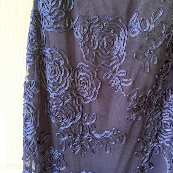 Navy blue ONYX Nite formal dress. Size 8 - Picture 1 of 3